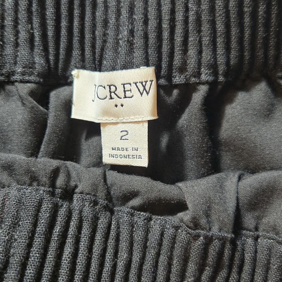 J. Crew Black Mini Skirt with Scalloped Hem - Picture 3 of 5